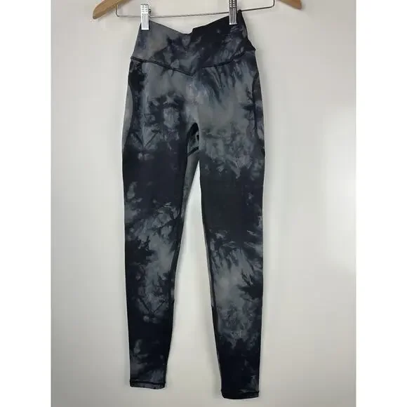 Alphalete All Purpose Legging Pants Blue Oil Strain Leggings No Size XXS or XS - Picture 2 of 9